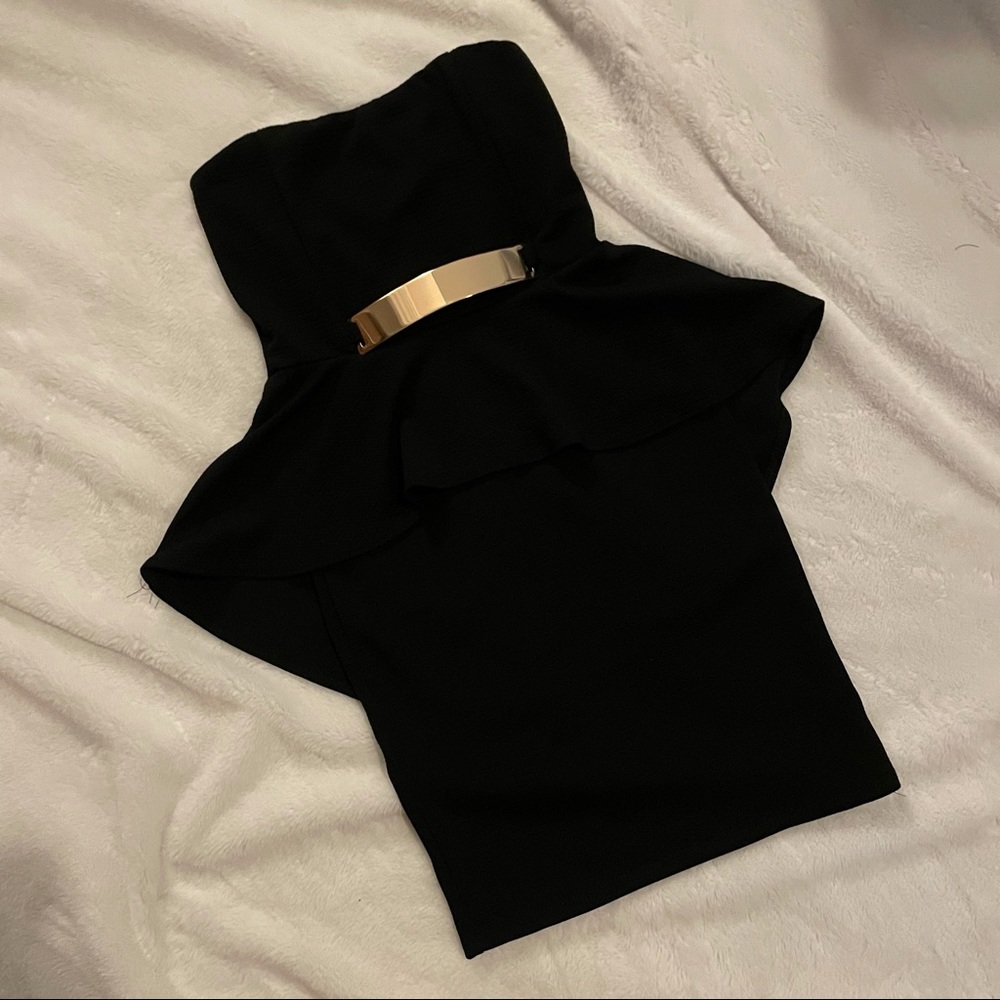 Black Peplum Dress